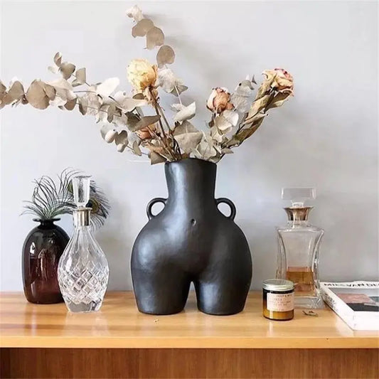 Black Luxury Cheeky Bum Vase