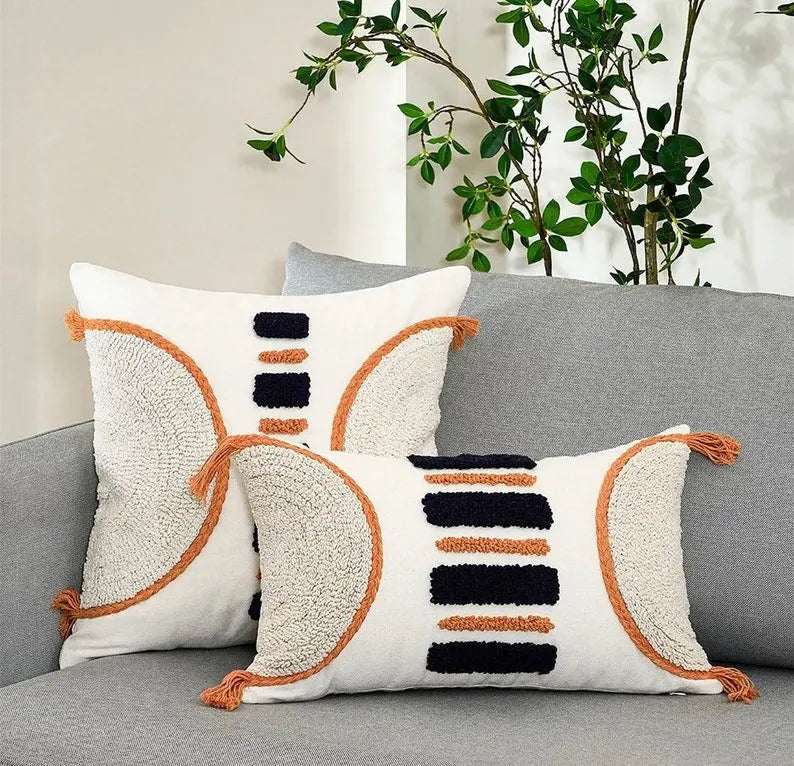 Orange and Black Luxury Cushion Cover Croft Home Decor