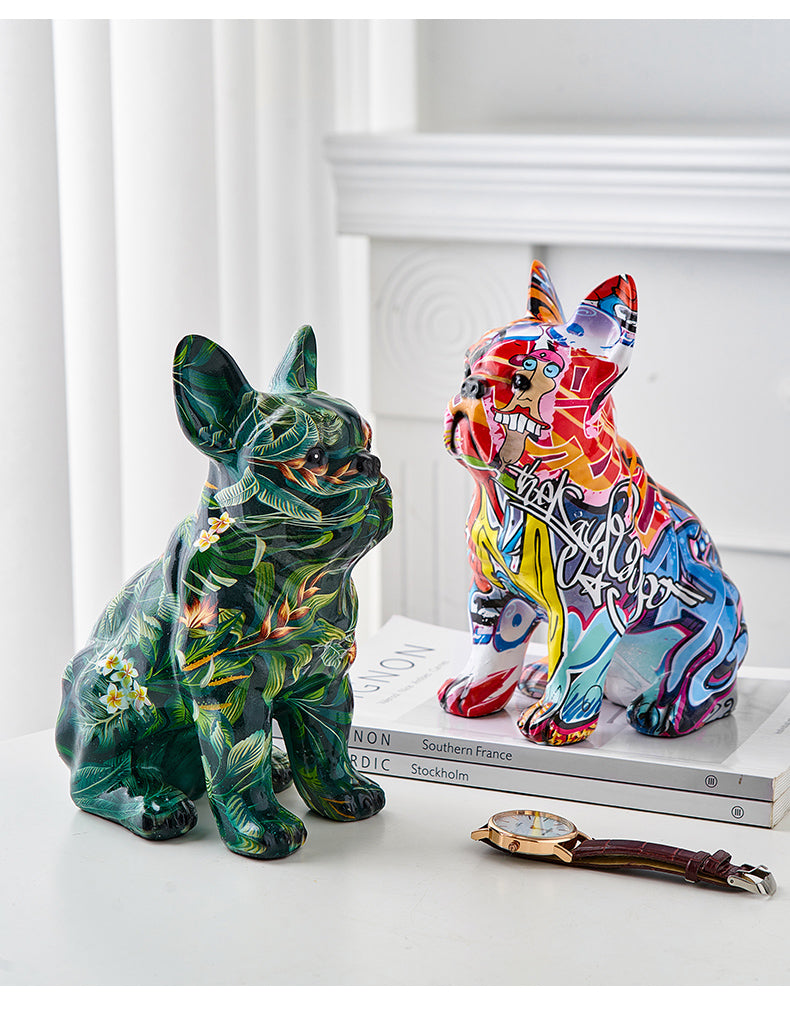 Abstract French Bulldog Sculpture