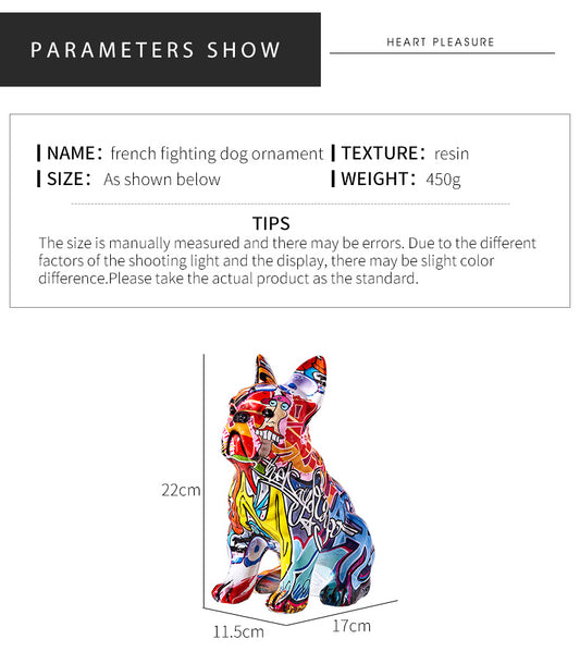 Abstract French Bulldog Sculpture