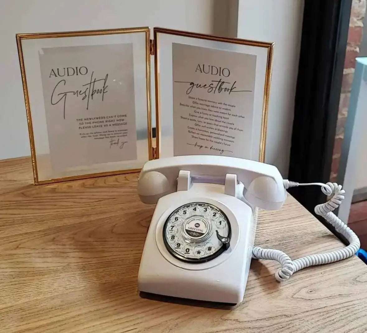 Wedding Audio Guestbook Retro Phone Croft Home Decor