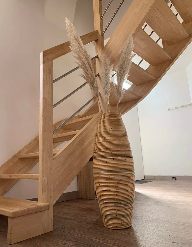 The Nordic Bamboo Floor Vase
