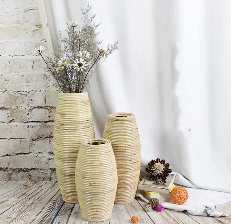 The Nordic Bamboo Floor Vase Croft Home Decor