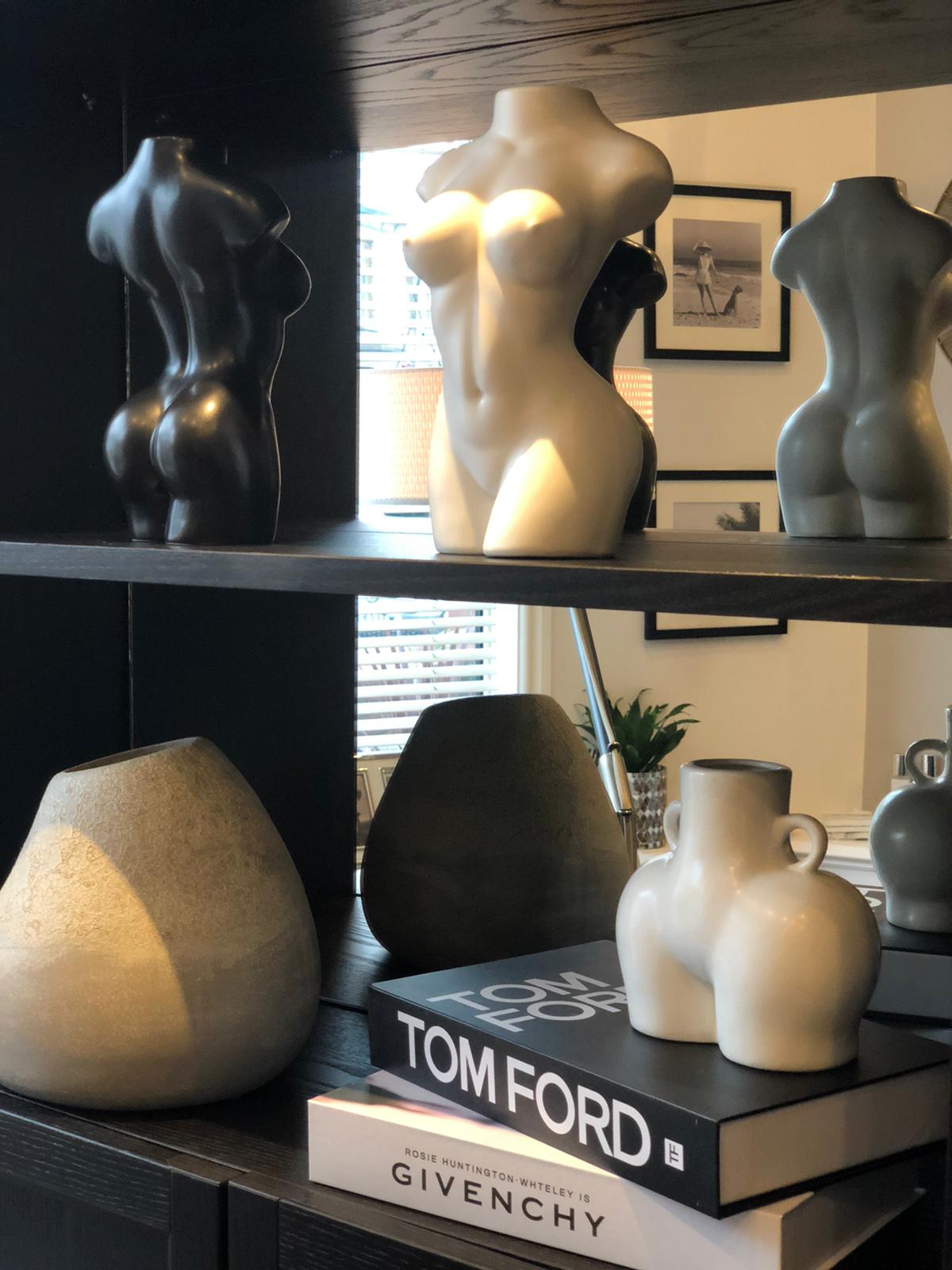 White Female Nude Body Vase Croft Home Decor