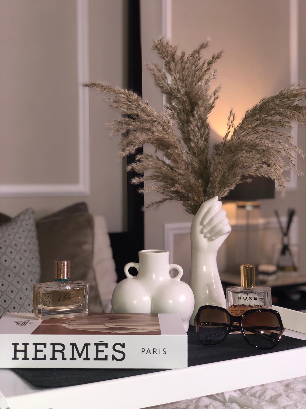 White Thick Hip Luxury Bum Vase Croft Home Decor