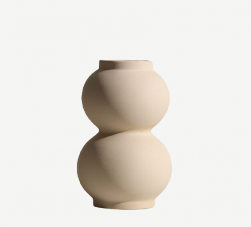 Nordic Ceramic Beige Bubble Vase