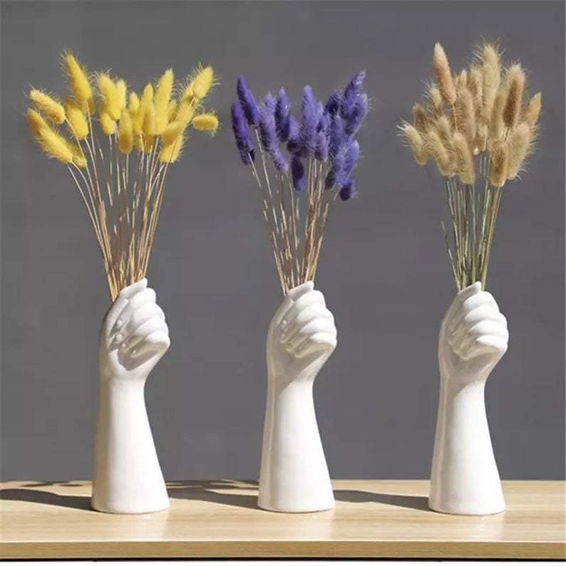 Ceramic Hand Statement Vase.