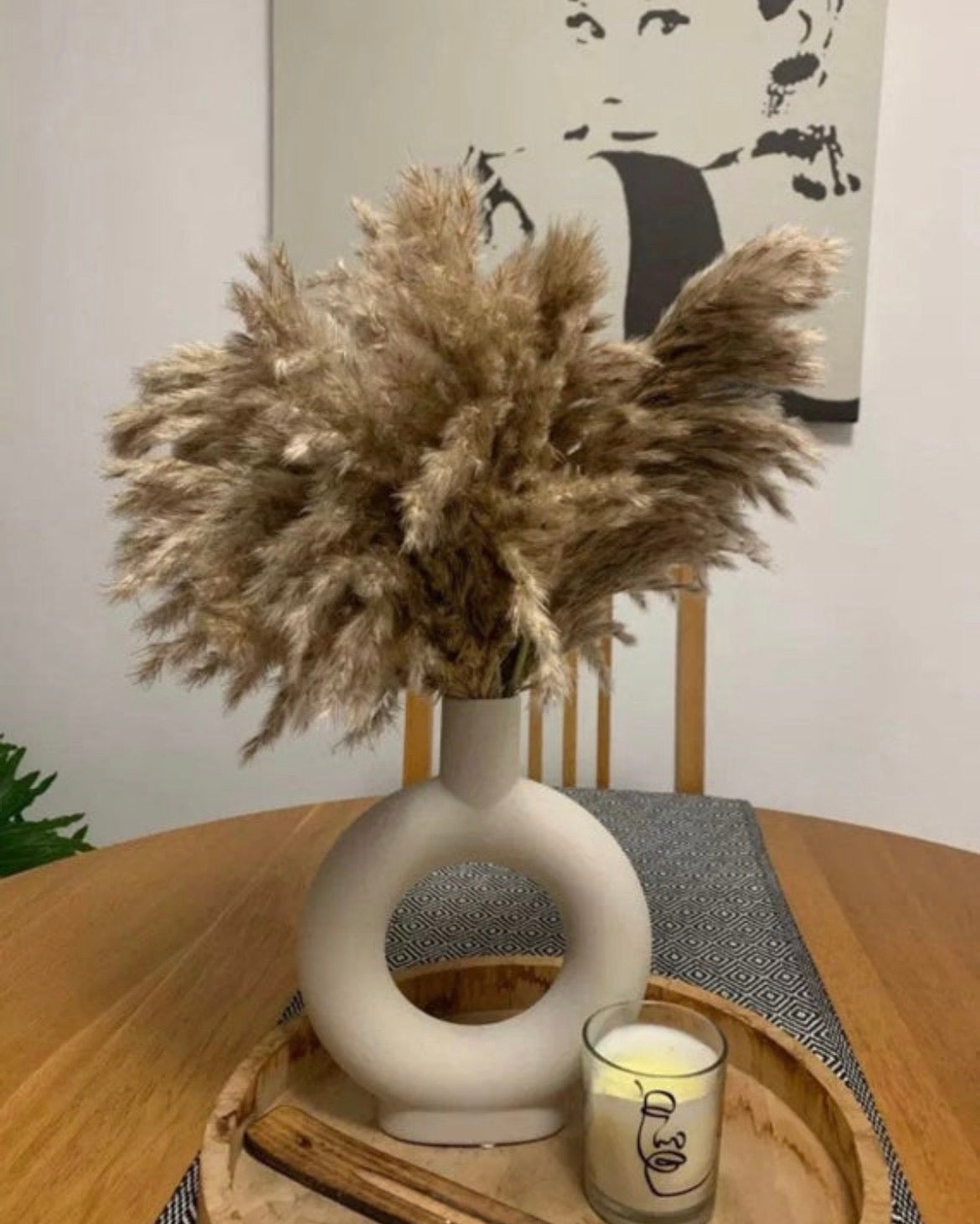 Nordic Ceramic Donut Vase
