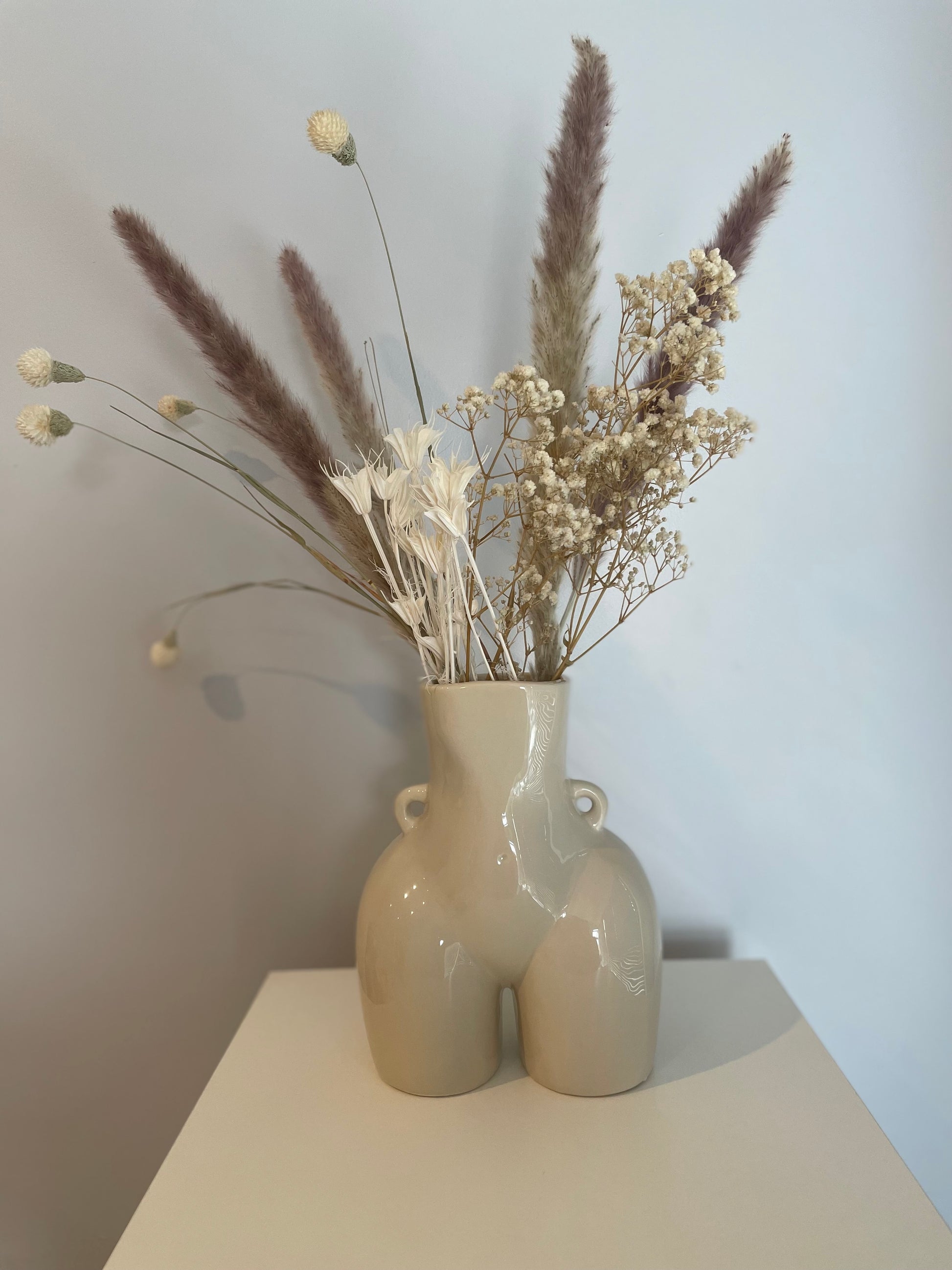 Beige Luxury Cheeky Bum Vase Croft Home Decor