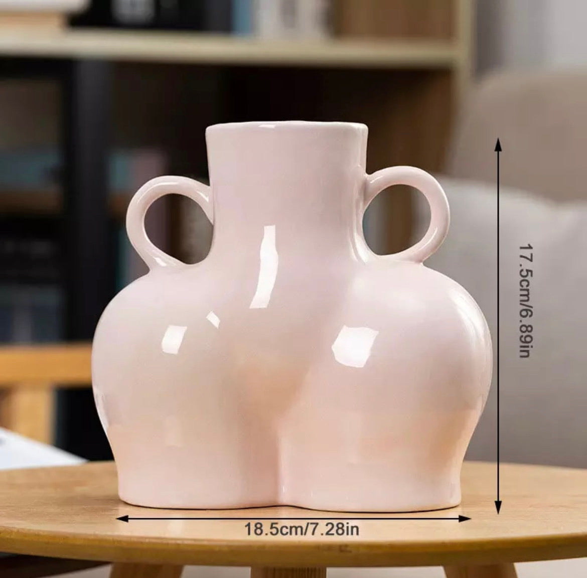 Pink Thick Hip Luxury Bum Vase